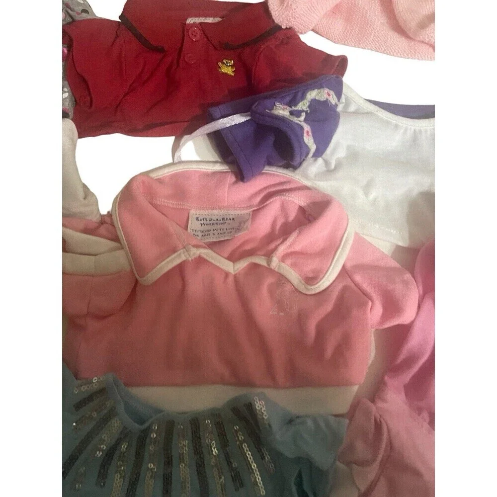 Build-A Bear Clothes Shirts Lot Of 9 Items RARE